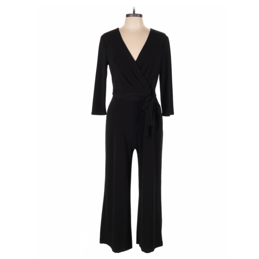 White House Black Market Black Wrap Jumpsuit